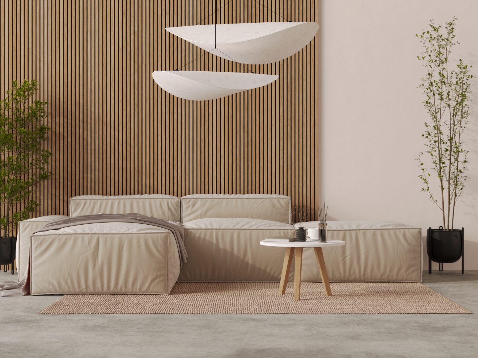 Moderní nízký kulatý dřevěný konferenční stolek s bílou deskou, 60 cm