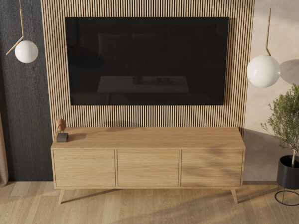 Dřevěný TV stolek, 180 cm