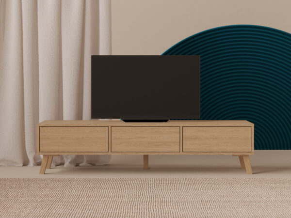 Dubový TV stolek, 180 cm