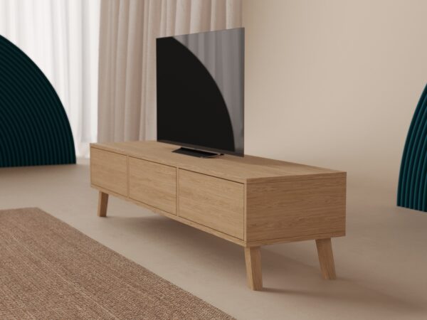 Dubový TV stolek, 180 cm