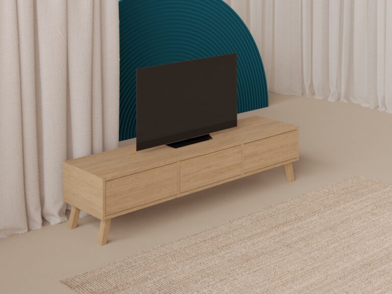 Dubový TV stolek, 180 cm