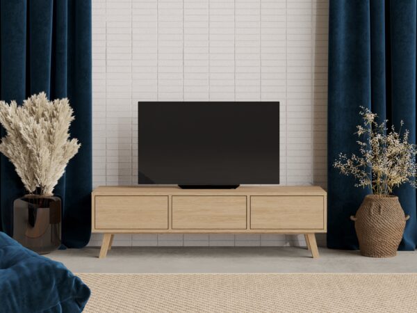 Moderní dubový TV stolek, 150 cm
