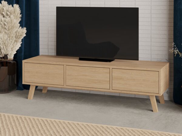 Moderní dubový TV stolek, 150 cm