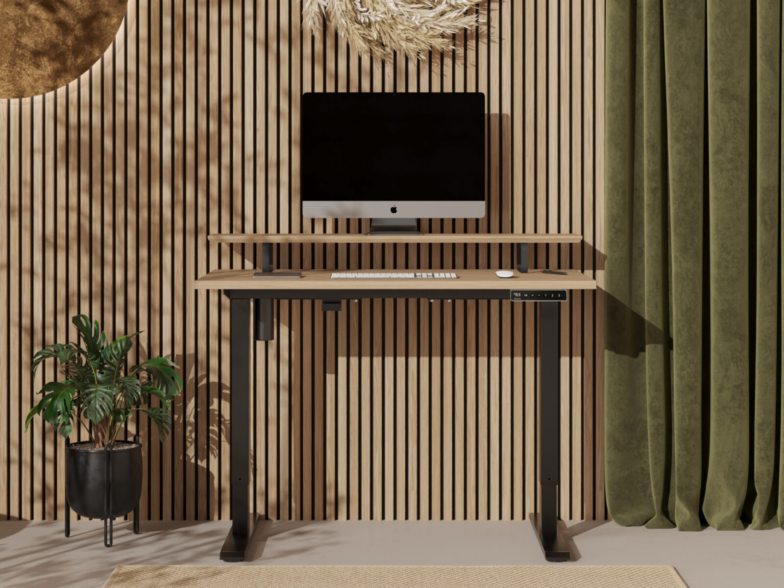 Malý dřevěný psací stůl, 100-110 x 50-60 cm