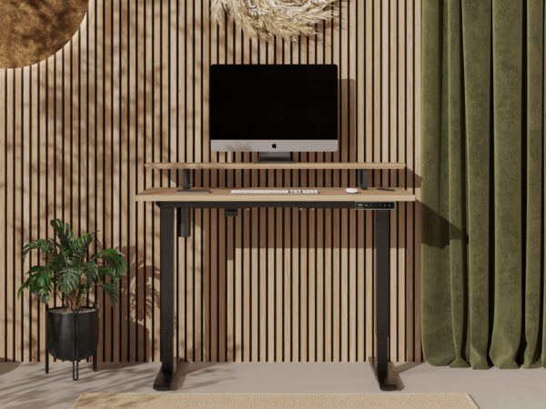 Malý dřevěný psací stůl, 100-110 x 50-60 cm