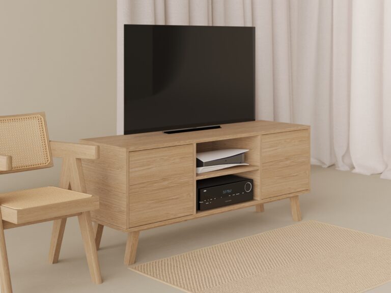 Dřevěný TV stolek, 150 cm