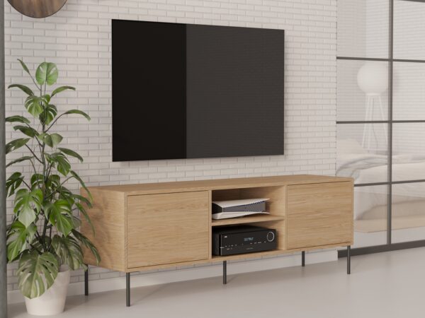 Moderní dřevěný TV stolek